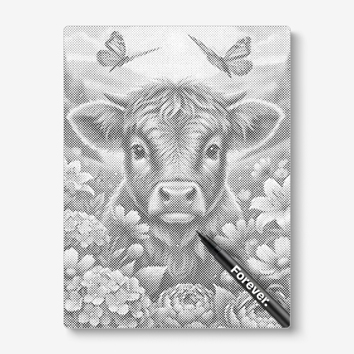 Cow with flowers