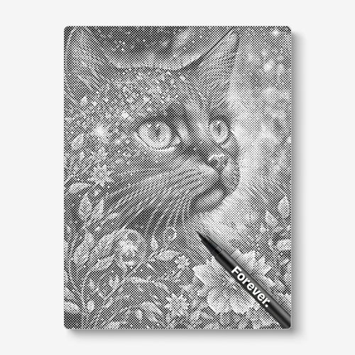 Black Cat With Flowers