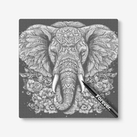 Elephant With Flowers
