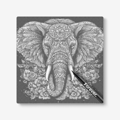 Elephant With Flowers
