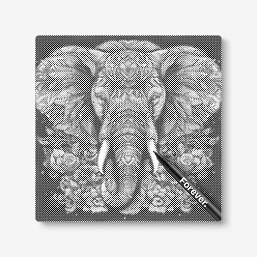 Elephant With Flowers