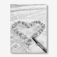 Flower Heart On Beach