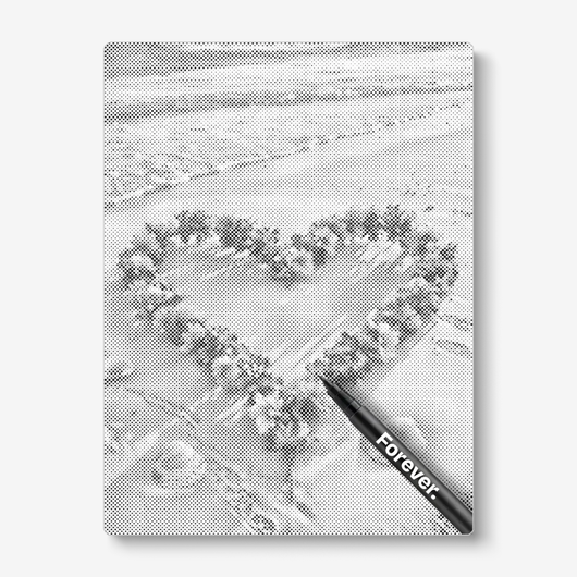 Flower Heart On Beach