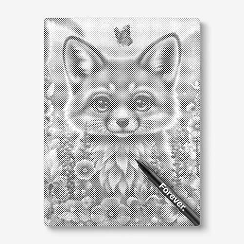 Fox with flowers