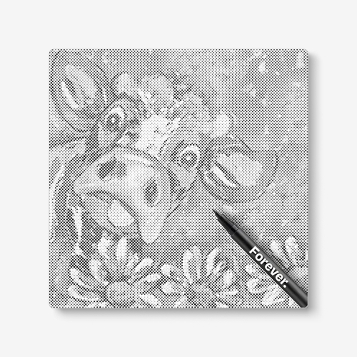 Happy Cow With Flowers
