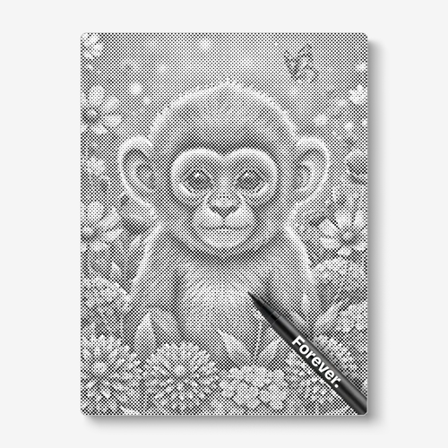 Monkey with flowers